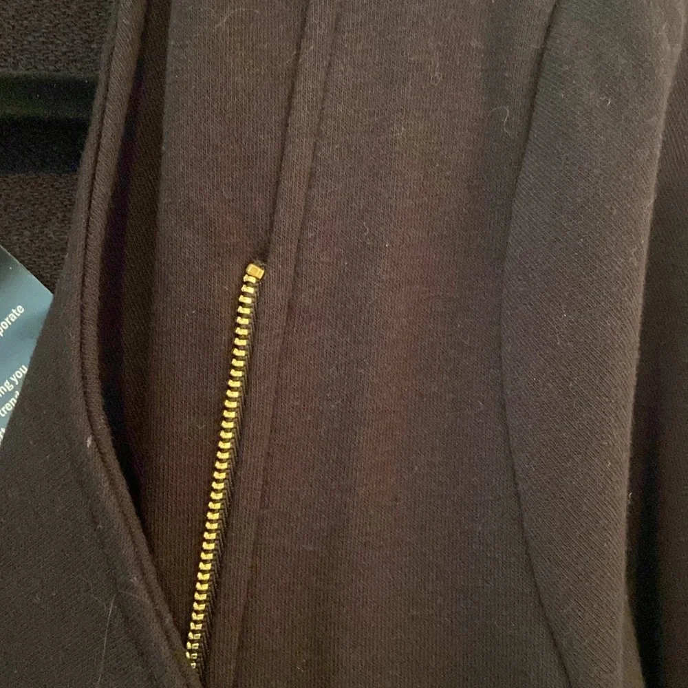Iman Global Chic Soft French Terry Long Sleeve Moto Jacket Black Size Sm…